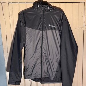 Columbia Men's Charcoal and Black Windbreaker